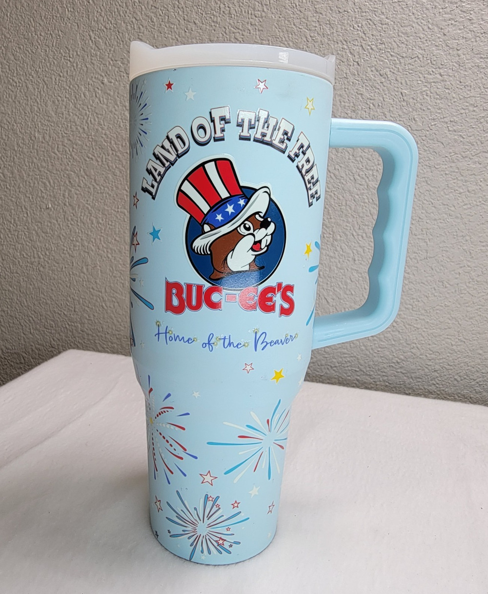 Buc-ee’s Yukon 40oz 4th of July 2024 Tumbler Glow in the Dark With Handle